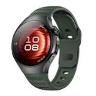 For Huawei Watch 5 46mm Dot Texture Reverse Buckle Silicone Watch Band(Green) - 1