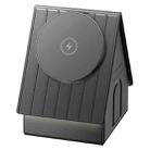G68 15W Desktop Magnetic Charging Dock 3 in 1 Wireless Charger for Watch / Phone / Earbuds(Dark Grey) - 2