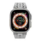 For Apple Watch 46mm / 49mm / 45mm / 44mm Octagonal Stainless Steel  Watch(Silver) - 3