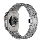 For Apple Watch 46mm / 49mm / 45mm / 44mm Octagonal Stainless Steel  Watch(Titanium) - 2