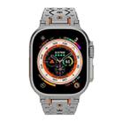 For Apple Watch 46mm / 49mm / 45mm / 44mm Octagonal Stainless Steel  Watch(Titanium) - 3
