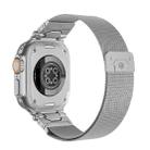 For Apple Watch 46mm / 49mm / 45mm / 44mm Milanese Steel Magnetic Watch Band(Silver) - 2