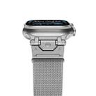 For Apple Watch 46mm / 49mm / 45mm / 44mm Milanese Steel Magnetic Watch Band(Silver) - 3