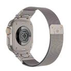 For Apple Watch 46mm / 49mm / 45mm / 44mm Milanese Steel Magnetic Watch Band(Titanium) - 1