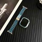 For Apple Watch Series 10 46mm Chameleon PC Case Epoxy Resin Watch Band(Color Changing Blue) - 3