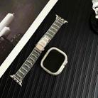 For Apple Watch 49mm  Chameleon PC Case Epoxy Resin Watch Band(Color Changing Gold) - 3