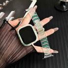 For Apple Watch 40mm / 41mm Chameleon PC Case Epoxy Resin Watch Band(Color Changing Green) - 2