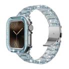 For Apple Watch 44mm / 45mm Chameleon PC Case Epoxy Resin Watch Band(Color Changing Blue) - 1