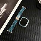 For Apple Watch 44mm / 45mm Chameleon PC Case Epoxy Resin Watch Band(Color Changing Blue) - 3