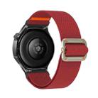 20mm Universal Mechanical Drip Elastic Nylon Watch Band(Wine Red) - 2