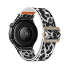 20mm Universal Mechanical Drip Elastic Nylon Watch Band(White Leopard) - 2