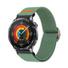 22mm Universal Mechanical Drip Elastic Nylon Watch Band(Dark Green) - 1