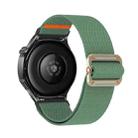 22mm Universal Mechanical Drip Elastic Nylon Watch Band(Dark Green) - 2