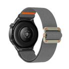 22mm Universal Mechanical Drip Elastic Nylon Watch Band(Dark Gray) - 2