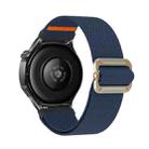 22mm Universal Mechanical Drip Elastic Nylon Watch Band(Navy Blue) - 2