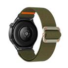 22mm Universal Mechanical Drip Elastic Nylon Watch Band(Dark Army Green) - 2