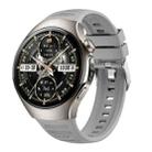For Huawei Watch 5 46mm Corrugated Silicone Watch Band(Gray) - 1