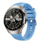 For Huawei Watch 5 46mm Corrugated Silicone Watch Band(Blue) - 1