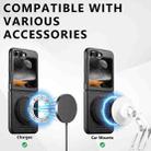 For Samsung Galaxy Z Flip6 Suteni G3 Oil Wax 360 Rotation Holder MagSafe Back Phone Case(Black) - 2