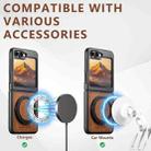For Samsung Galaxy Z Flip6 Suteni G3 Oil Wax 360 Rotation Holder MagSafe Back Phone Case(Brown) - 2