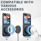 For Samsung Galaxy Z Flip6 Suteni G3 Oil Wax 360 Rotation Holder MagSafe Back Phone Case(Blue) - 2
