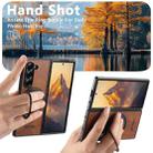 For Samsung Galaxy Z Fold7 5G Suteni G3 Oil Wax 360 Rotation Holder MagSafe Back Phone Case(Brown) - 3