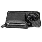 For Huawei nova 14 Ultra Carbon Fiber Horizontal Flip Zipper Wallet Phone Case(Black) - 3