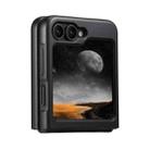 For Samsung Galaxy Z Flip5 Suteni G3 Carbon Fiber Leather 360 Rotation Holder MagSafe Phone Case(Black) - 2