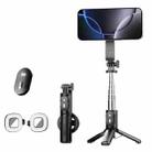 P08Y Pro F2 Portable Travel Selfie Stick Tripod Mini MagSafe Phone Stand with Remote Control and Fill Lights(Black) - 1