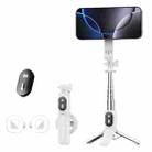 P08Y Pro F2 Portable Travel Selfie Stick Tripod Mini MagSafe Phone Stand with Remote Control and Fill Lights(White) - 1