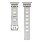 For Apple Watch 46mm / 49mm / 45mm / 44mm H016 Functional Series Twill Texture TPU Watch Band(Titanium Starlight) - 2