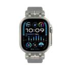 For Apple Watch 46mm / 49mm / 45mm / 44mm H016 Functional Series Twill Texture TPU Watch Band(Titanium Gray) - 3