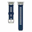 For Apple Watch 46mm / 49mm / 45mm / 44mm H016 Functional Series Twill Texture TPU Watch Band(Titanium Blue) - 2