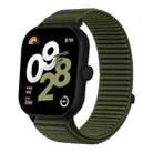 For Redmi Watch 5 / Watch 4 Woven Nylon Hook And Loop Fastener Watch Band(Spruce Green) - 1