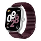 For Redmi Watch 5 / Watch 4 Woven Nylon Hook And Loop Fastener Watch Band(Plum) - 1