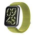 For Xiaomi Smart Band 9 Pro / 8 Pro Woven Nylon Hook And Loop Fastener Watch Band(Wilderness Green) - 1