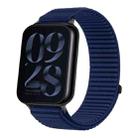For Xiaomi Smart Band 9 Pro / 8 Pro Woven Nylon Hook And Loop Fastener Watch Band(Azure) - 1