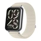 For Xiaomi Smart Band 9 Pro / 8 Pro Woven Nylon Hook And Loop Fastener Watch Band(Starlight) - 1