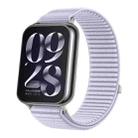 For Xiaomi Smart Band 9 Pro / 8 Pro Woven Nylon Hook And Loop Fastener Watch Band(Hyacinth Purple) - 1