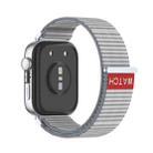 For Huawei Watch Fit 4 / Fit 4 Pro / Fit 3 Integrated Loop Nylon Watch Band(Crest Gray) - 2