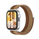 For Huawei Watch Fit 4 / Fit 4 Pro / Fit 3 Integrated Loop Nylon Watch Band(Light Brown) - 1