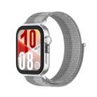 For Huawei Watch Fit 4 / Fit 4 Pro / Fit 3 Integrated Loop Nylon Watch Band(Phantom Silver) - 1