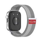 For Huawei Watch Fit 4 / Fit 4 Pro / Fit 3 Integrated Loop Nylon Watch Band(Phantom Silver) - 2