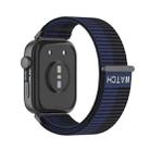 For Huawei Watch Fit 4 / Fit 4 Pro / Fit 3 Integrated Loop Nylon Watch Band(Deep Blue) - 2