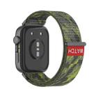 For Huawei Watch Fit 4 / Fit 4 Pro / Fit 3 Integrated Loop Nylon Watch Band(Camouflage Green) - 2