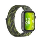 For Huawei Watch Fit 4 / Fit 4 Pro / Fit 3 Integrated Loop Nylon Watch Band(Camouflage Green) - 3