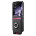 For Xiaomi Mix Flip Twill Fabric Card Bag Ring Magnetic Back Phone Case(Black) - 2