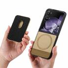 For Xiaomi Mix Flip Twill Fabric Card Bag Ring Magnetic Back Phone Case(Khaki) - 3