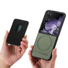 For Xiaomi Mix Flip Twill Fabric Card Bag Ring Magnetic Back Phone Case(Green) - 3