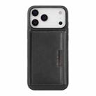 For iPhone 17 Pro Max Kalebol Strong Magnetic MagSafe Tri-Fold Wallet Leather Phone Case(Black) - 2